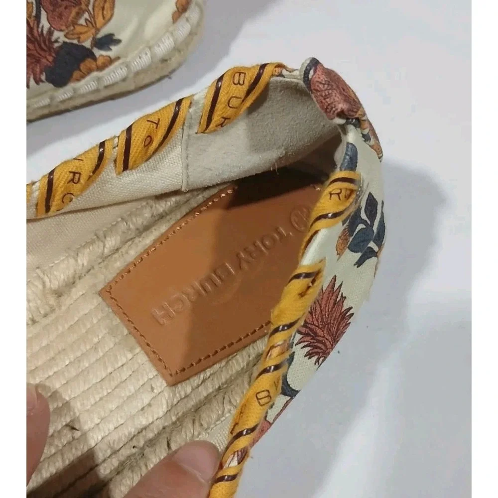 Tory Burch Grosgrain Whipstich Espadrille Flats